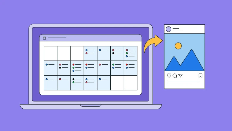 Facebook content calendar example
