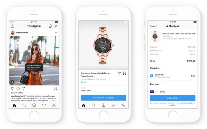 Influencers using shoppable posts